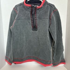 FatFace Kids Grey Half Zip Pullover Sweatshirt Size 8/9